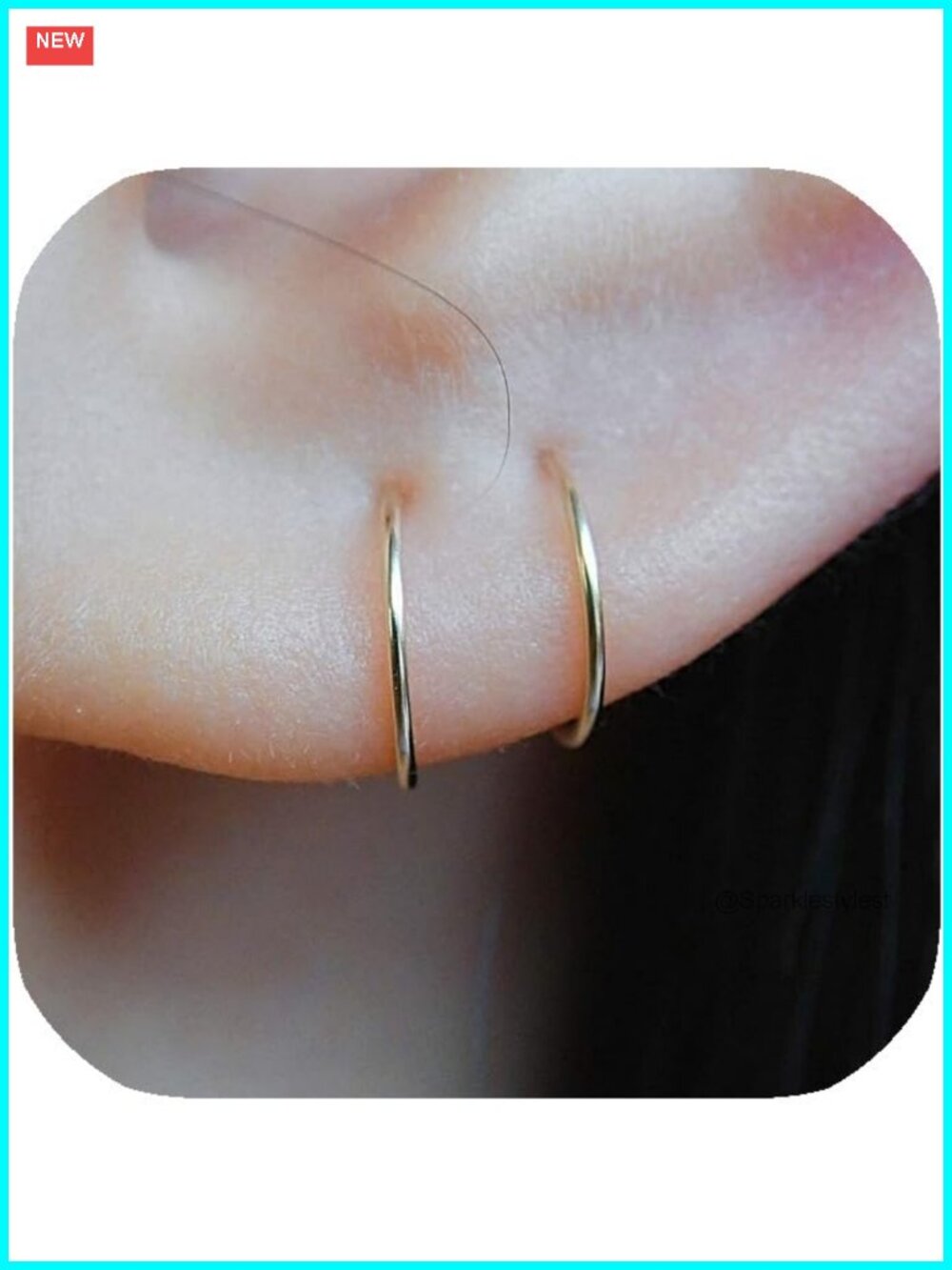 Gold-filled Small Huggie Hoop Earrings Cartilage Helix Tragus Nose Hoops